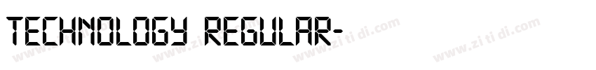 Technology Regular字体转换